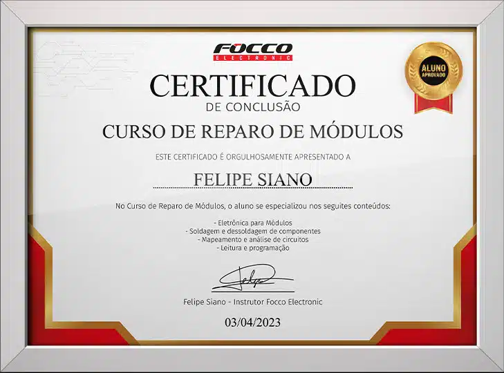 Certificado Focco Electronic